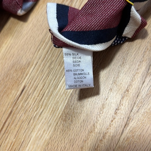 Eton Silk & Cotton Men's Neck Tie Made in Italy - Picture 3 of 6